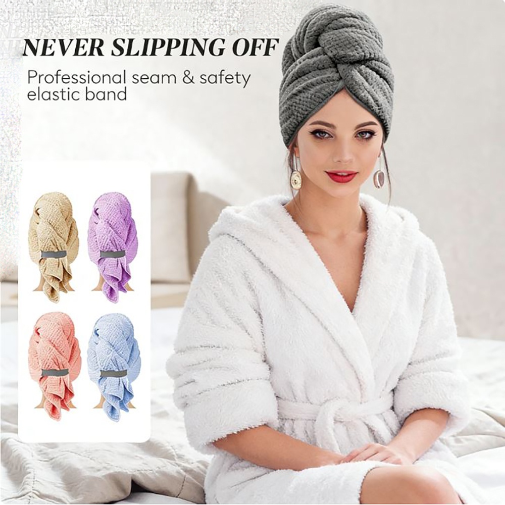 Hair Band Elastic - Extra Large Microfiber Hair Towel Wrap