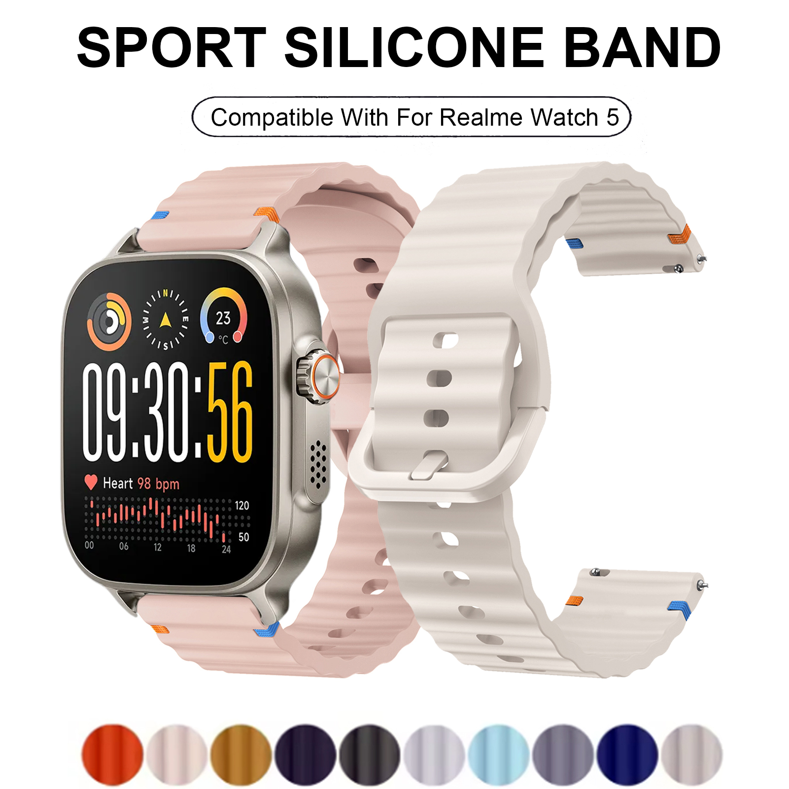 Women'S Accessories New Balance - Sport Silicone Band For Realme Watch