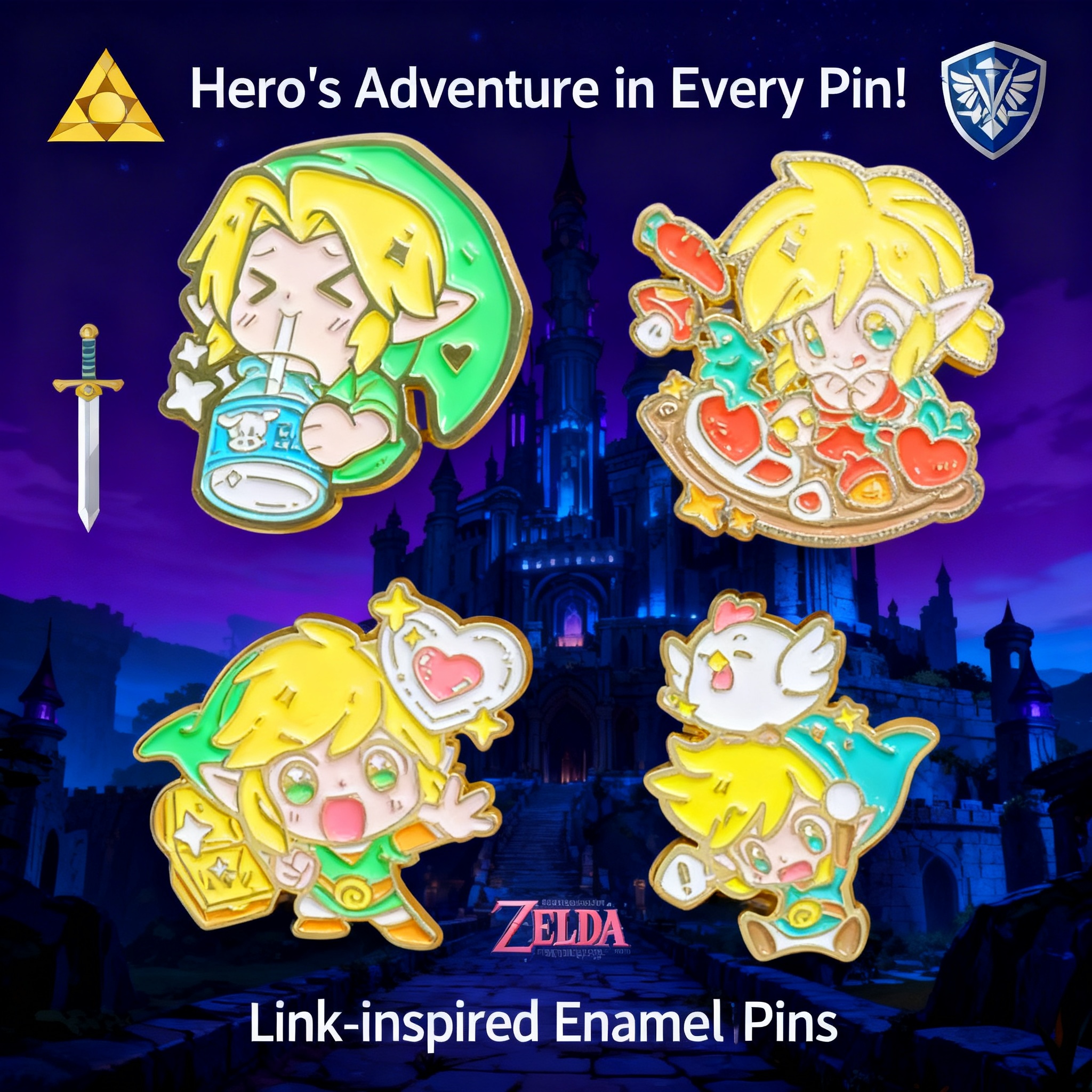 Women'S Accessories Clothing - Adventure Game Badges Enamel Pin Brooches