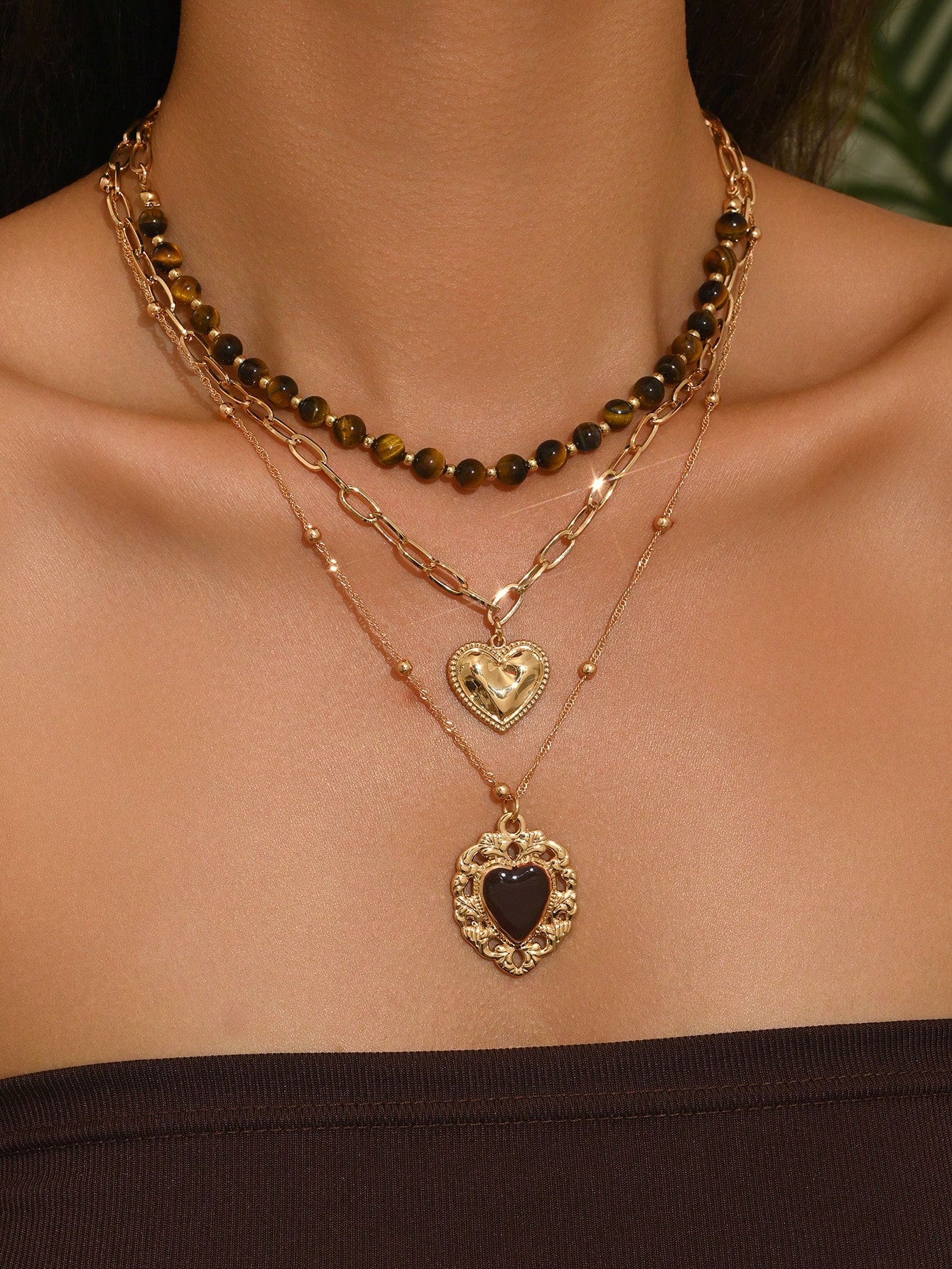 3pcs/Set Vintage Luxury Gold C - Layered Necklace Set recensione e prezzo