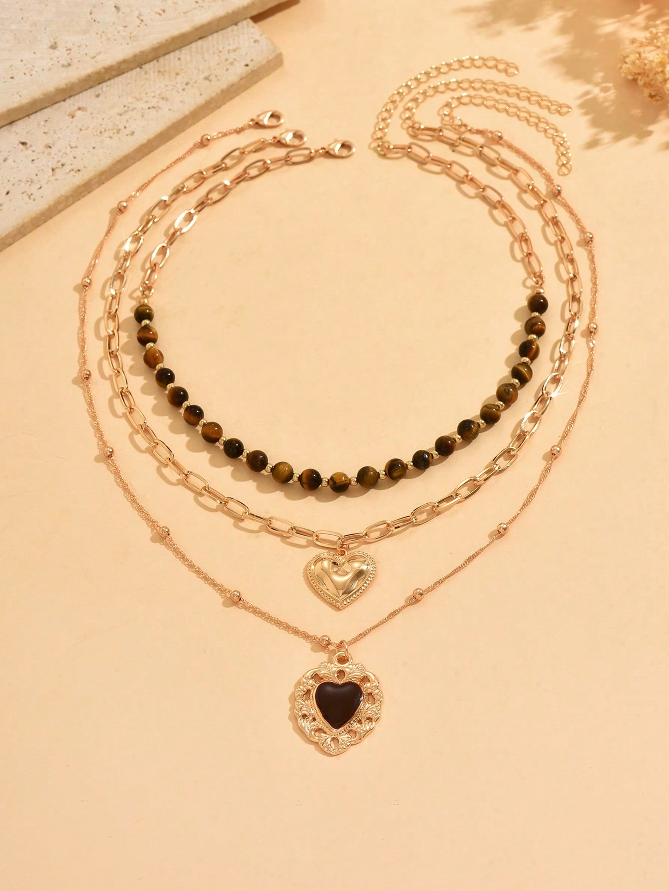 3pcs/Set Vintage Luxury Gold C - Layered Necklace Set recensione e prezzo
