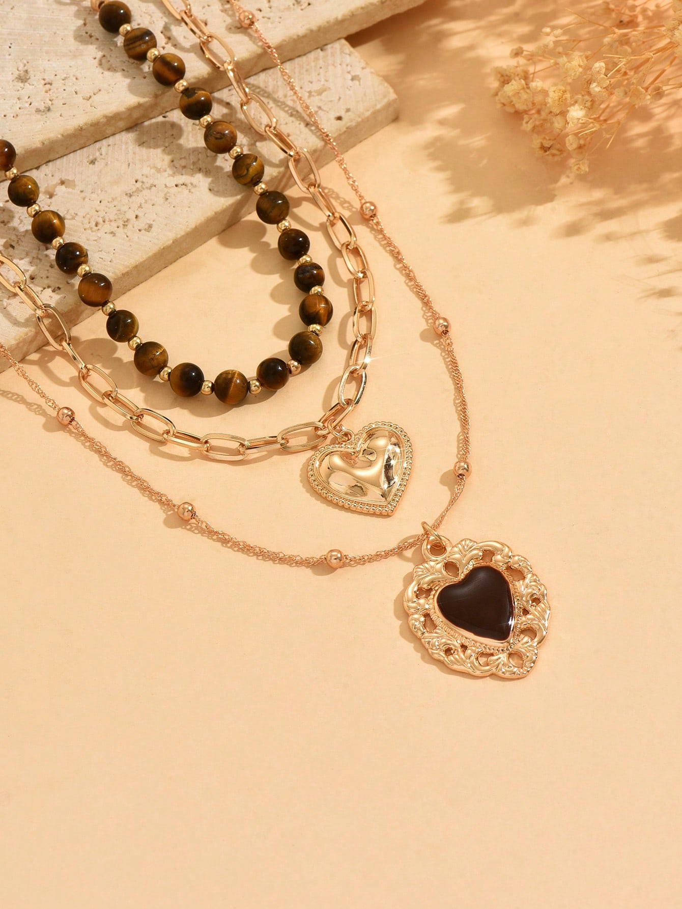 3pcs/Set Vintage Luxury Gold C - Layered Necklace Set recensione e prezzo