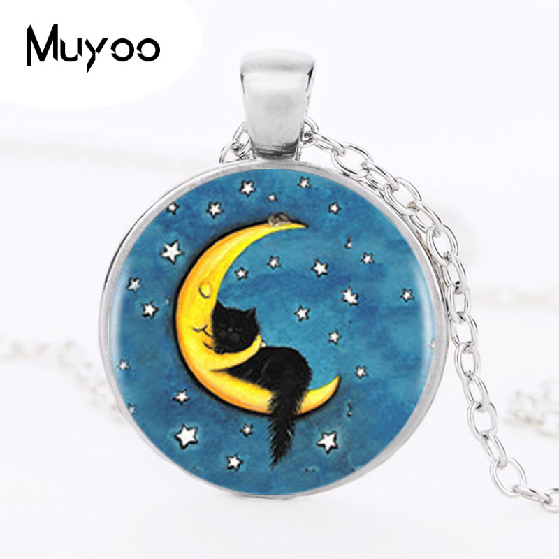 Black Cat Logo Pendant Necklac - Women Jewelry Accessories For Black Dress recensione e prezzo