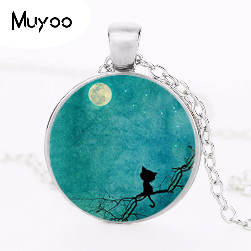 Black Cat Logo Pendant Necklac - Women Jewelry Accessories For Black Dress recensione e prezzo