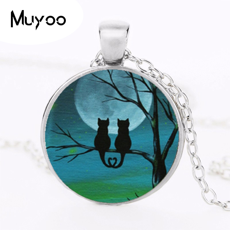 Black Cat Logo Pendant Necklac - Women Jewelry Accessories For Black Dress recensione e prezzo
