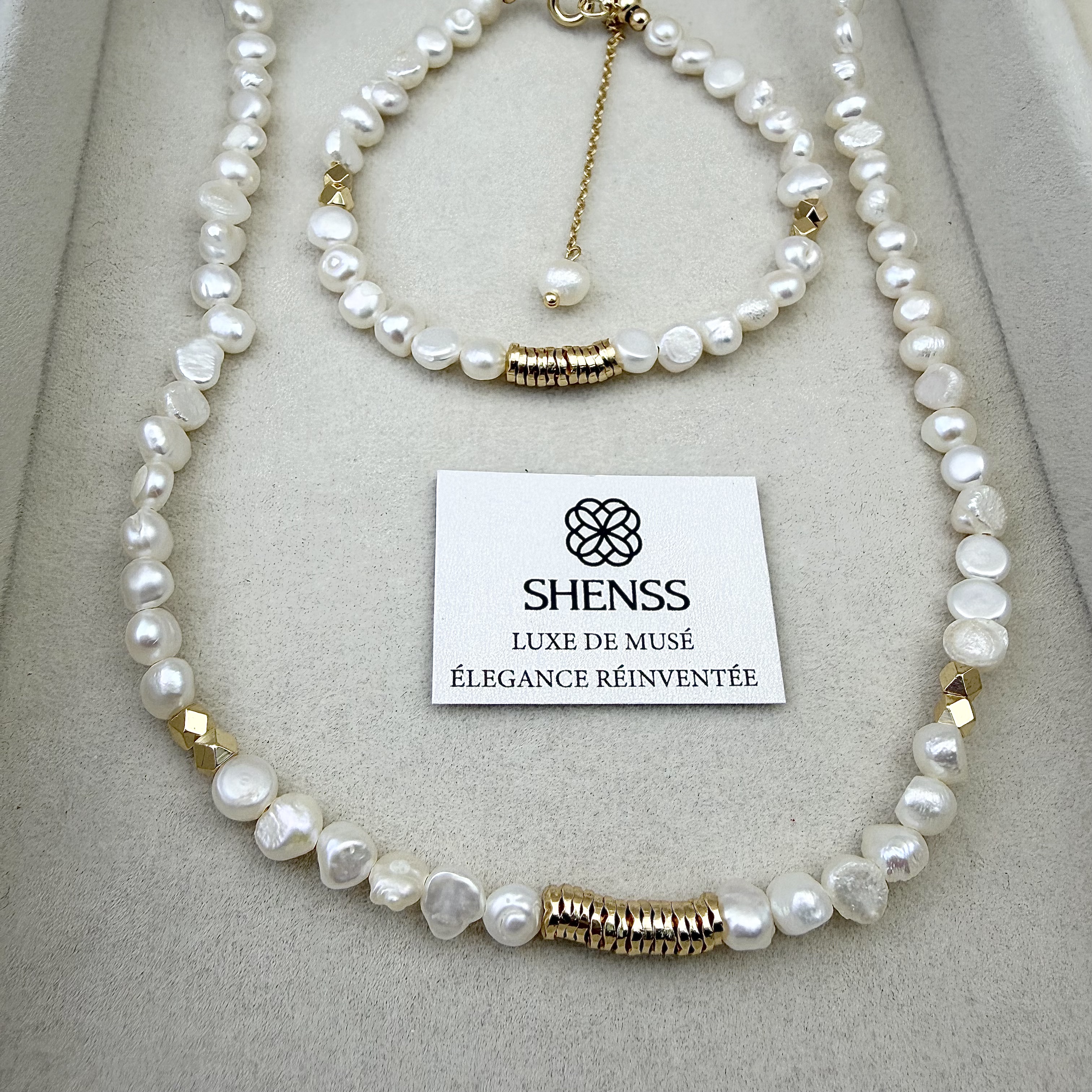 Natural Baroque Pearl Jewelry  - Layered Necklace Set recensione e prezzo