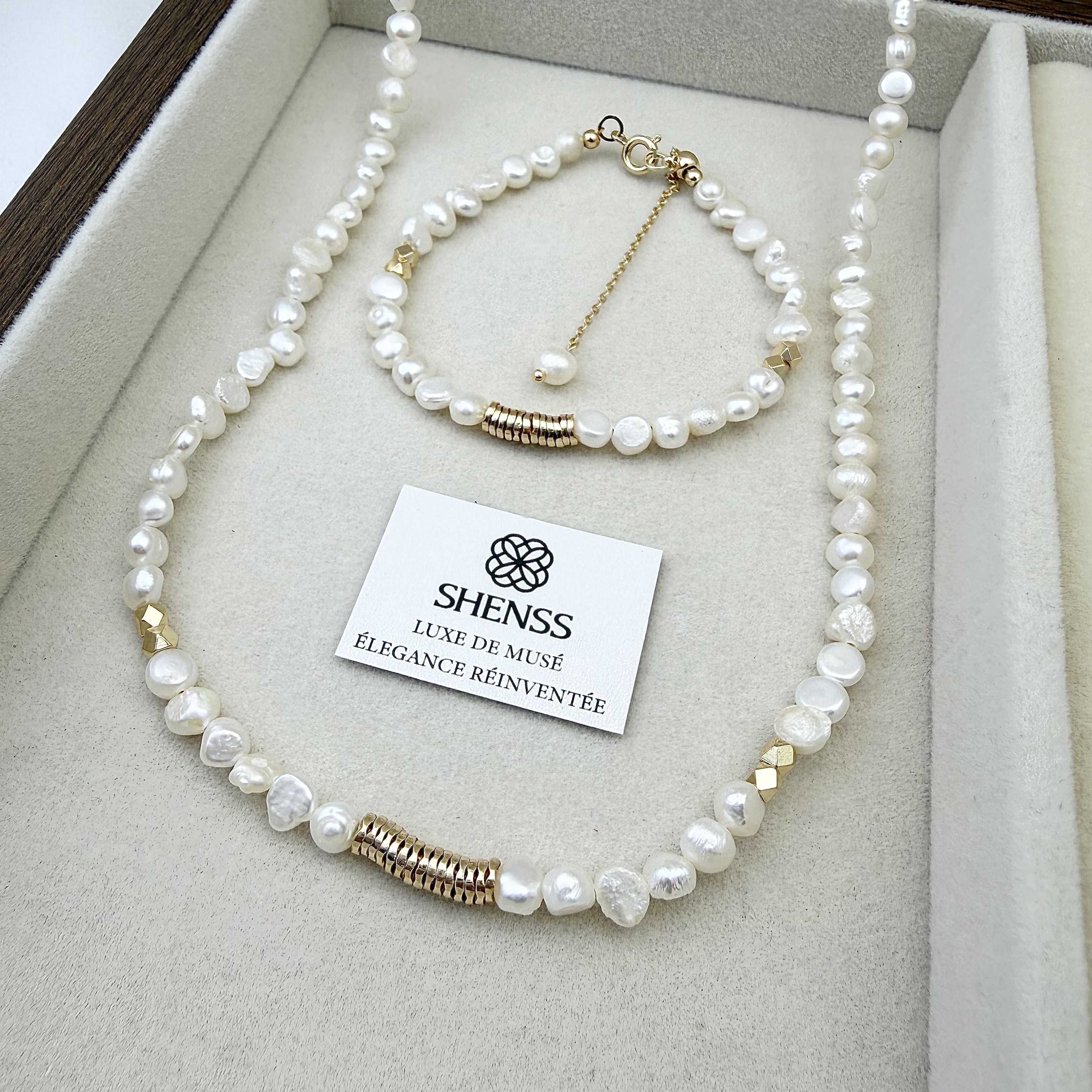 Natural Baroque Pearl Jewelry  - Layered Necklace Set recensione e prezzo