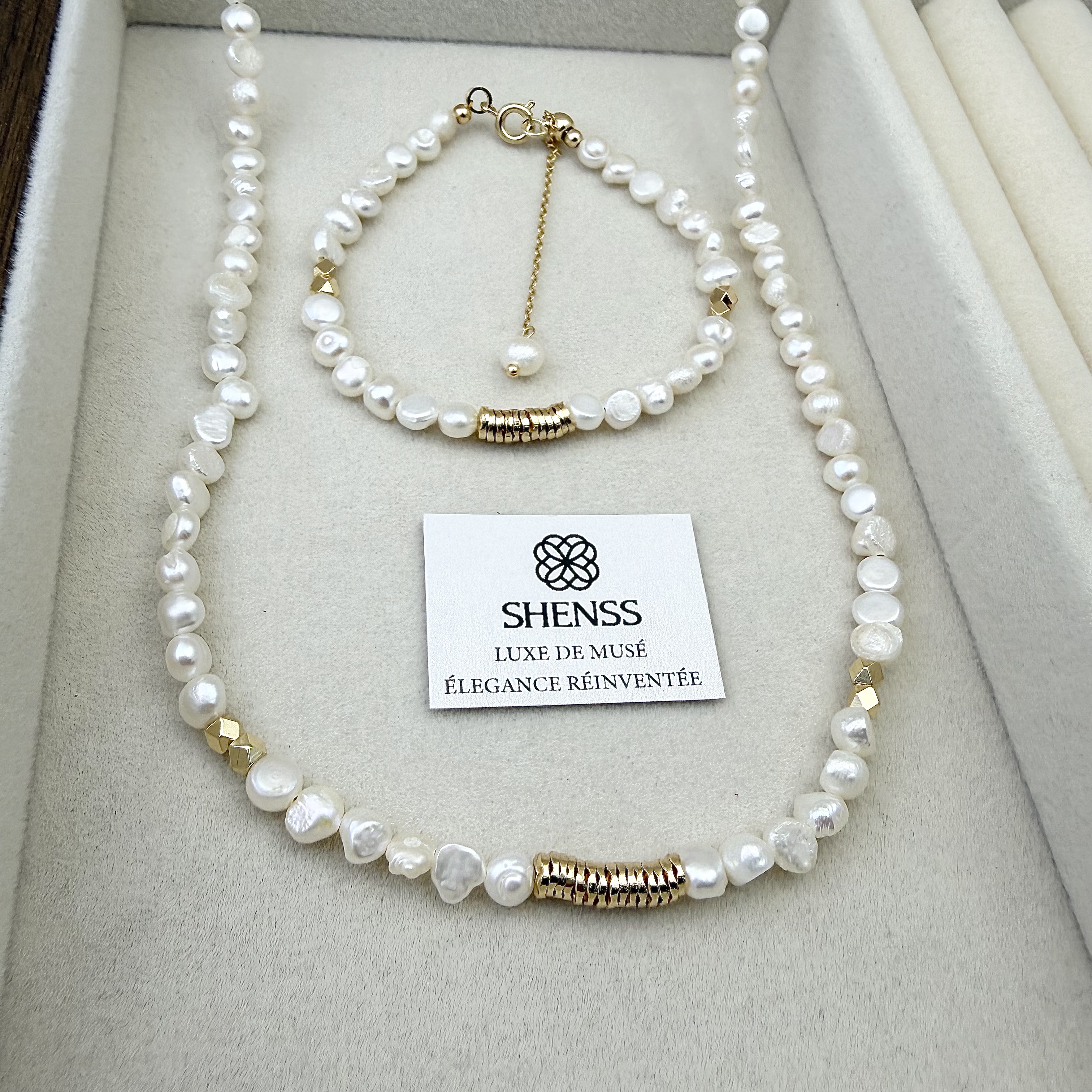 Natural Baroque Pearl Jewelry  - Layered Necklace Set recensione e prezzo