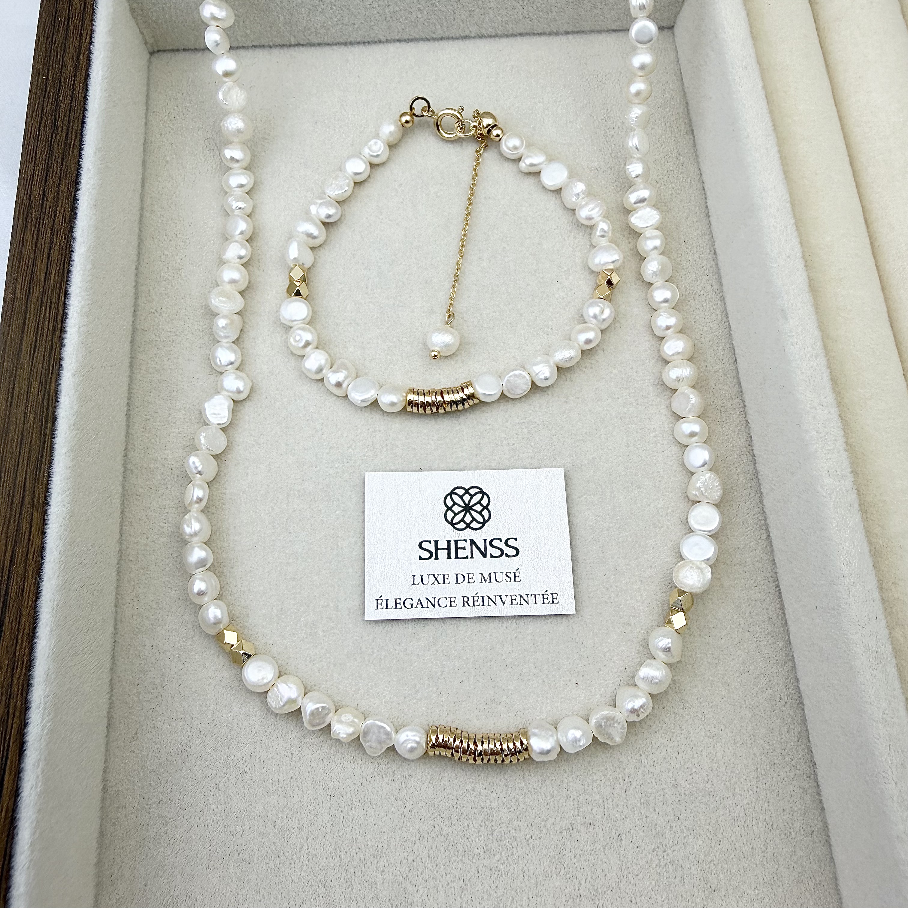 Natural Baroque Pearl Jewelry  - Layered Necklace Set recensione e prezzo