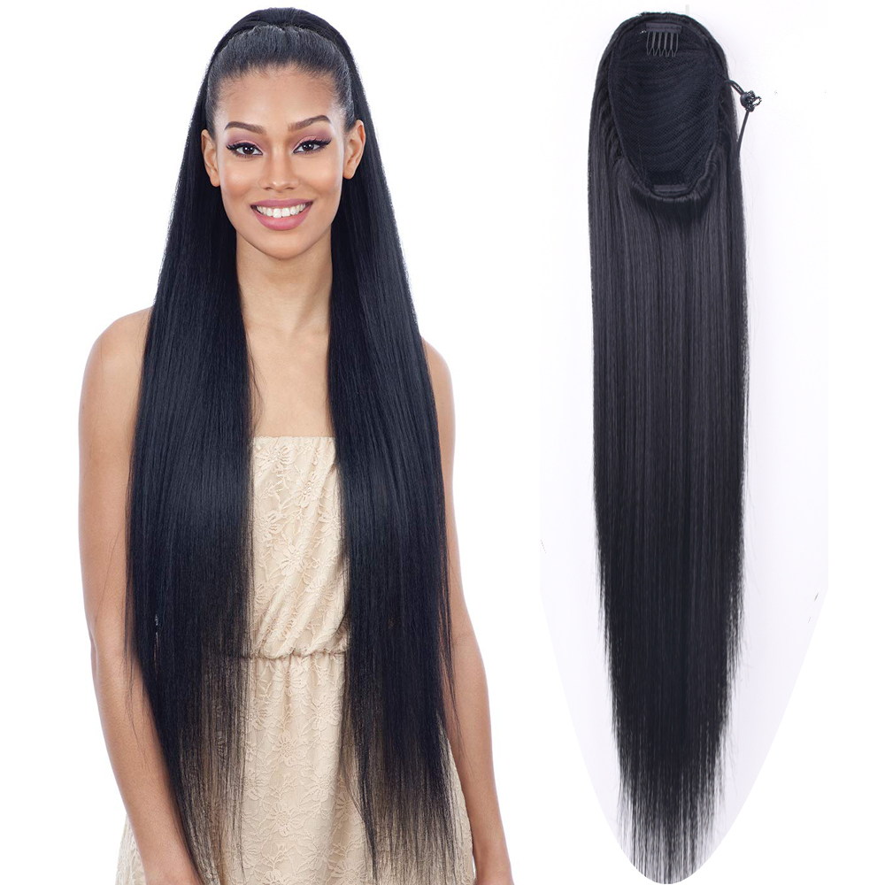 30inch Long Afro Puff Yaki Str - Hair Band Elastic recensione e prezzo