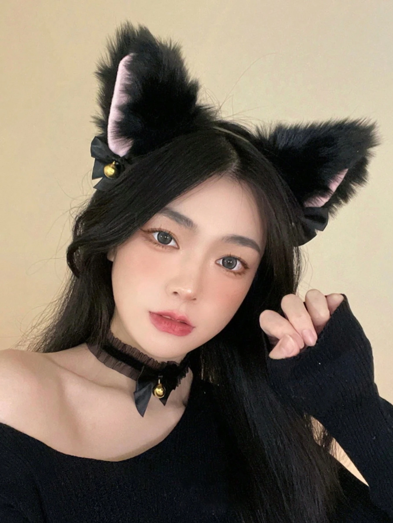 Black Fuzzy Cat Ear Hairband W - Women'S Yellow Accessories recensione e prezzo