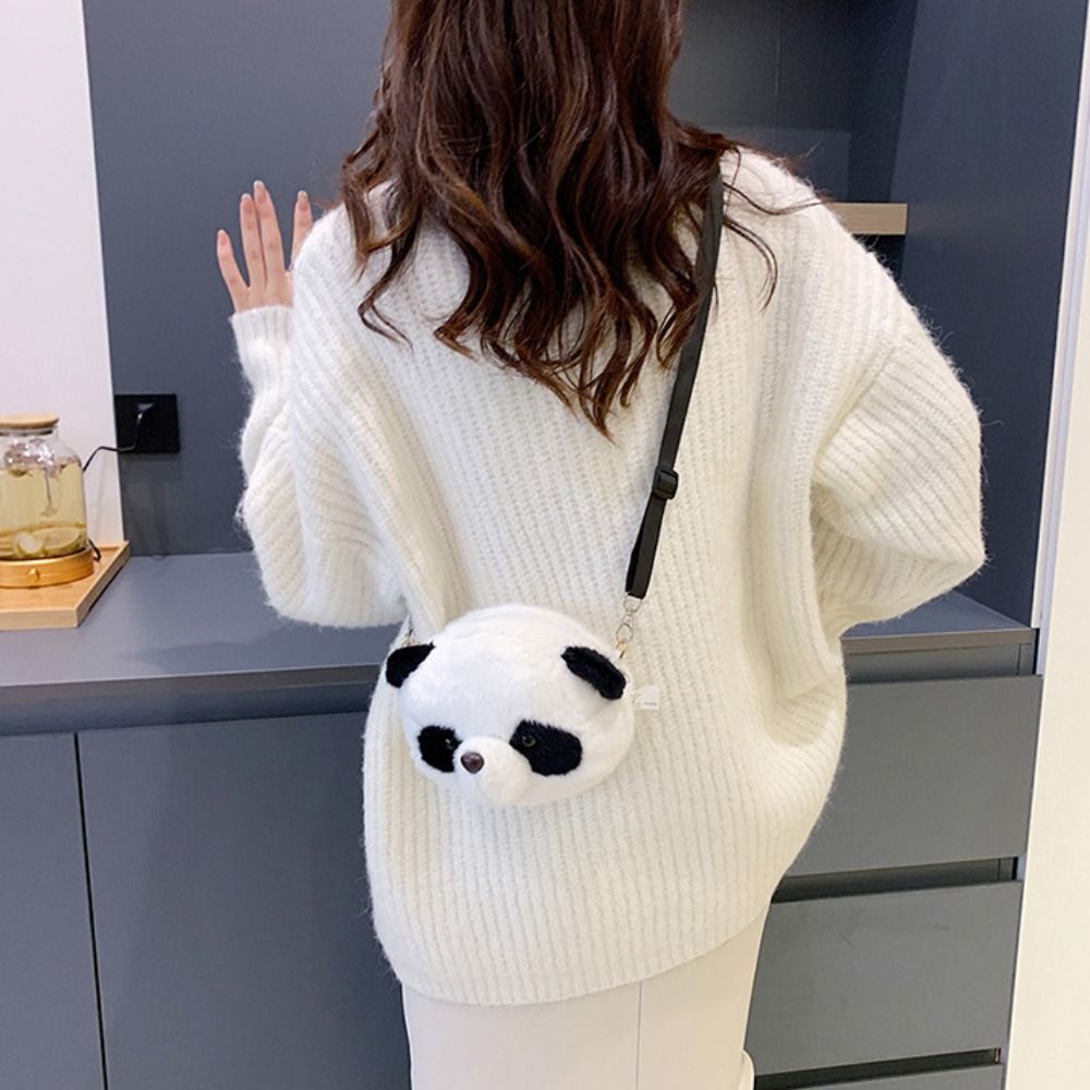 New Soft Fluffy Panda Crossbod - Women'S Accessories Purse recensione e prezzo