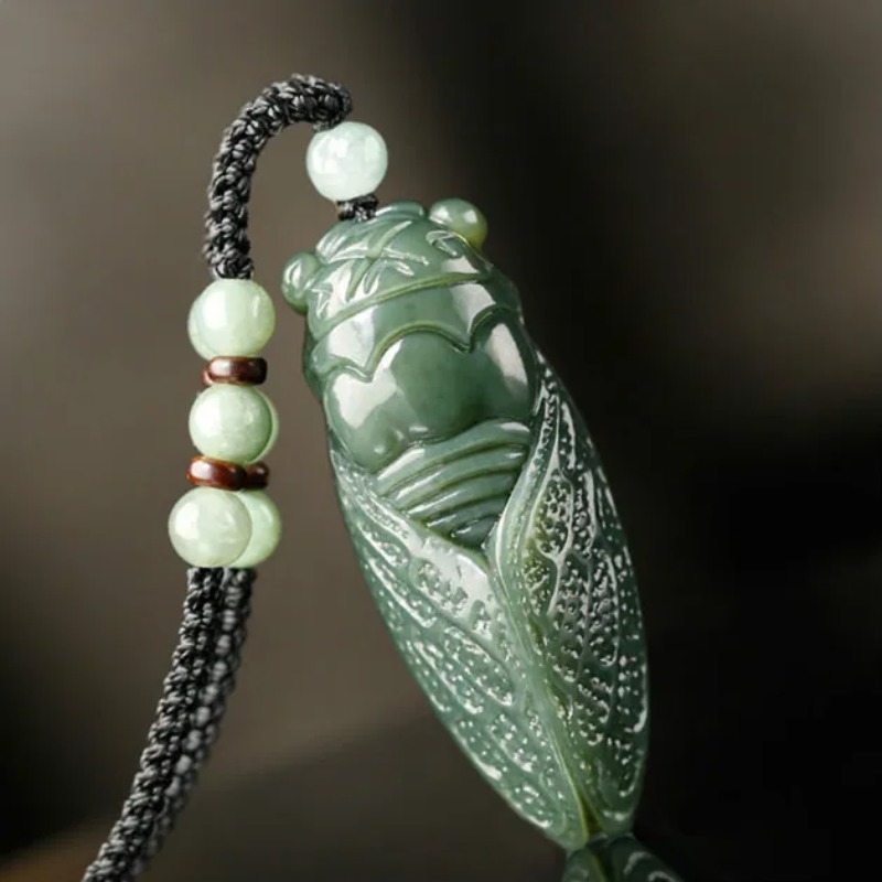 Natural Hetian Jade Cicada Pen - Women Accessories For Hand recensione e prezzo
