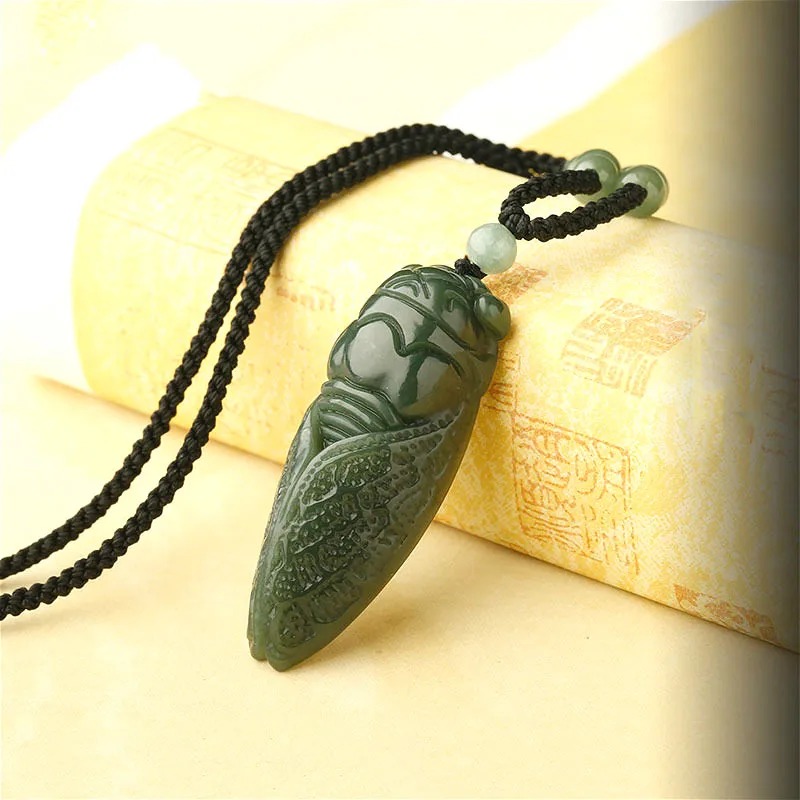 Natural Hetian Jade Cicada Pen - Women Accessories For Hand recensione e prezzo
