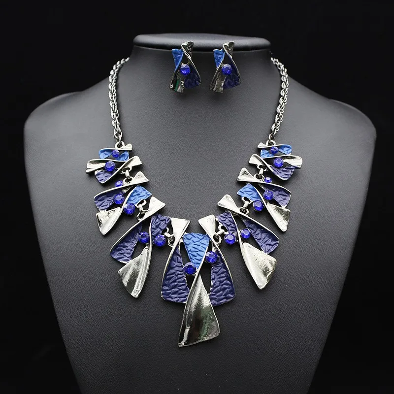 Green Purple Black Leaf Neckla - Women Accessories Gift Set recensione e prezzo