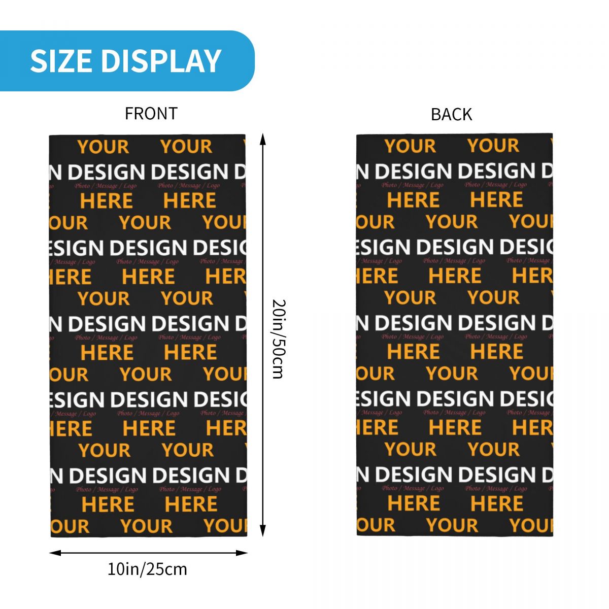 Custom Your Design Here Bandan - Women Accessories Logo recensione e prezzo