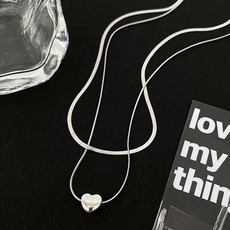 925 Sterling Silver Double Lay - Layered Necklace Set recensione e prezzo