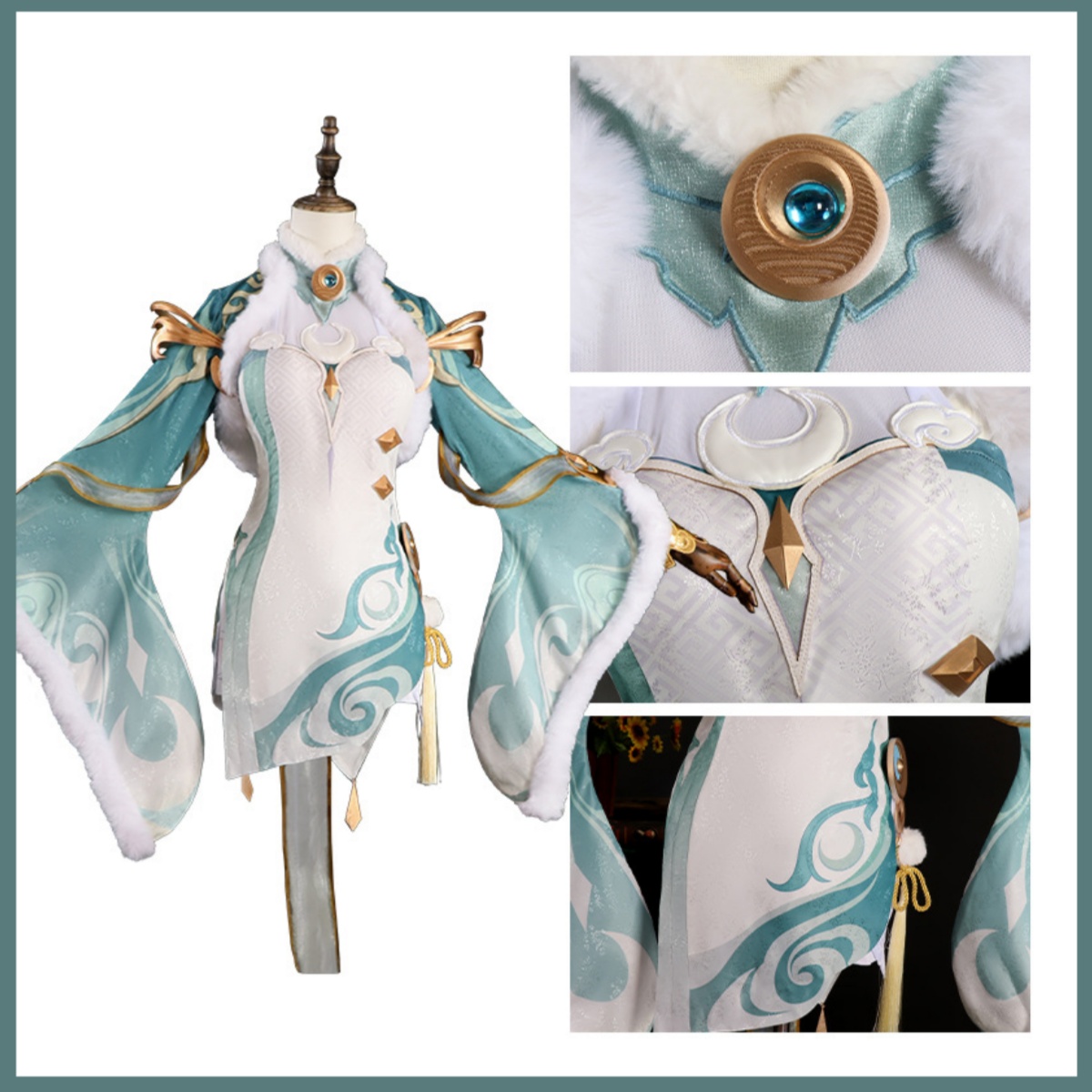 Game Zibai Cosplay Costume Gre - Women'S Accessories Clothing recensione e prezzo