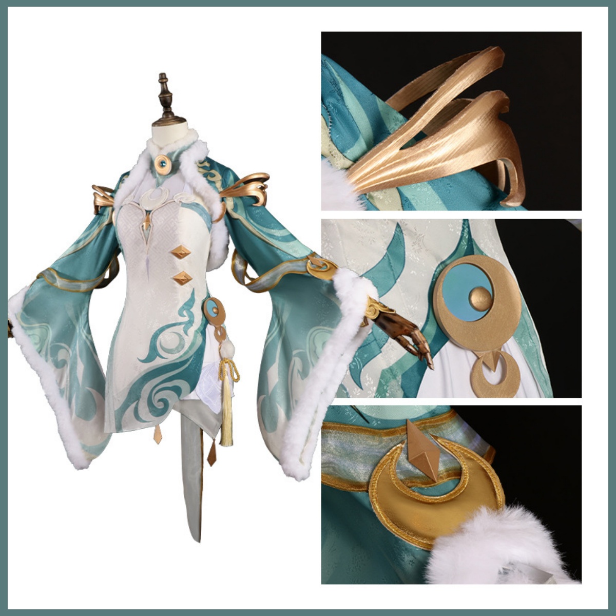 Game Zibai Cosplay Costume Gre - Women'S Accessories Clothing recensione e prezzo