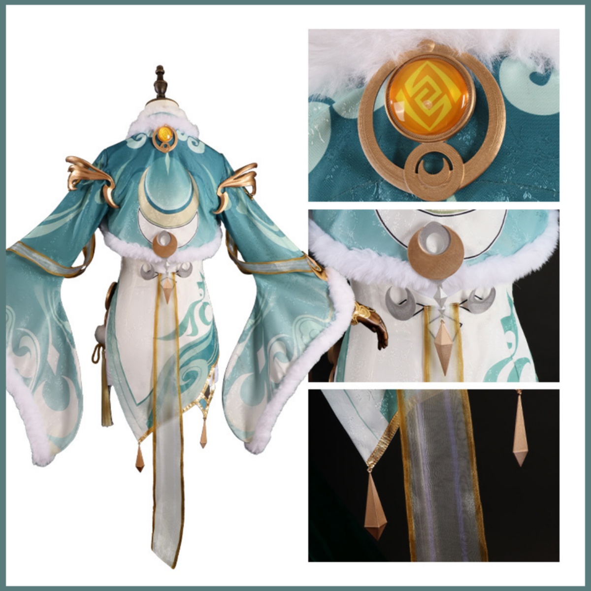 Game Zibai Cosplay Costume Gre - Women'S Accessories Clothing recensione e prezzo