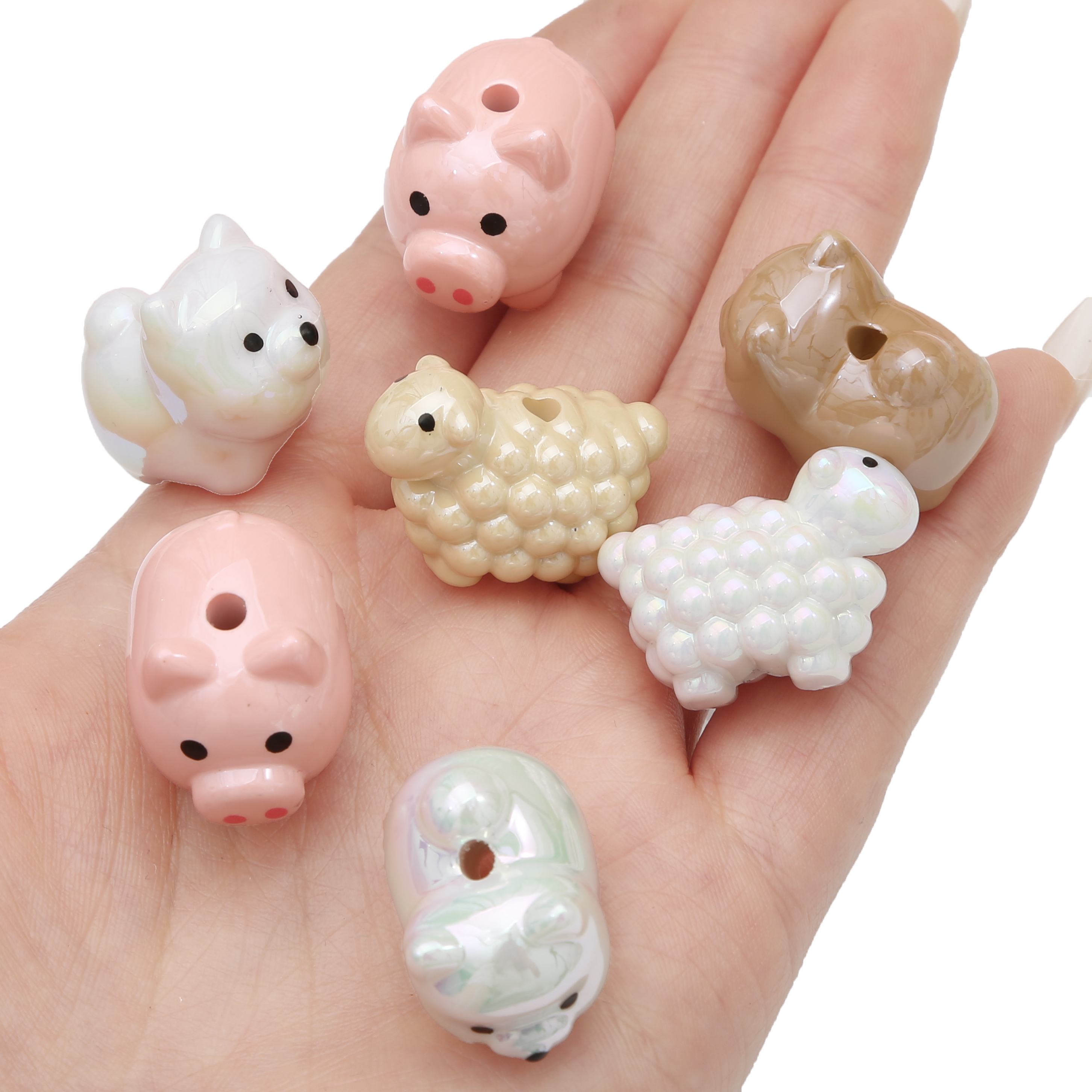 Acrylic Animal Beads Sheep Pig - Women Accessories For Hand recensione e prezzo