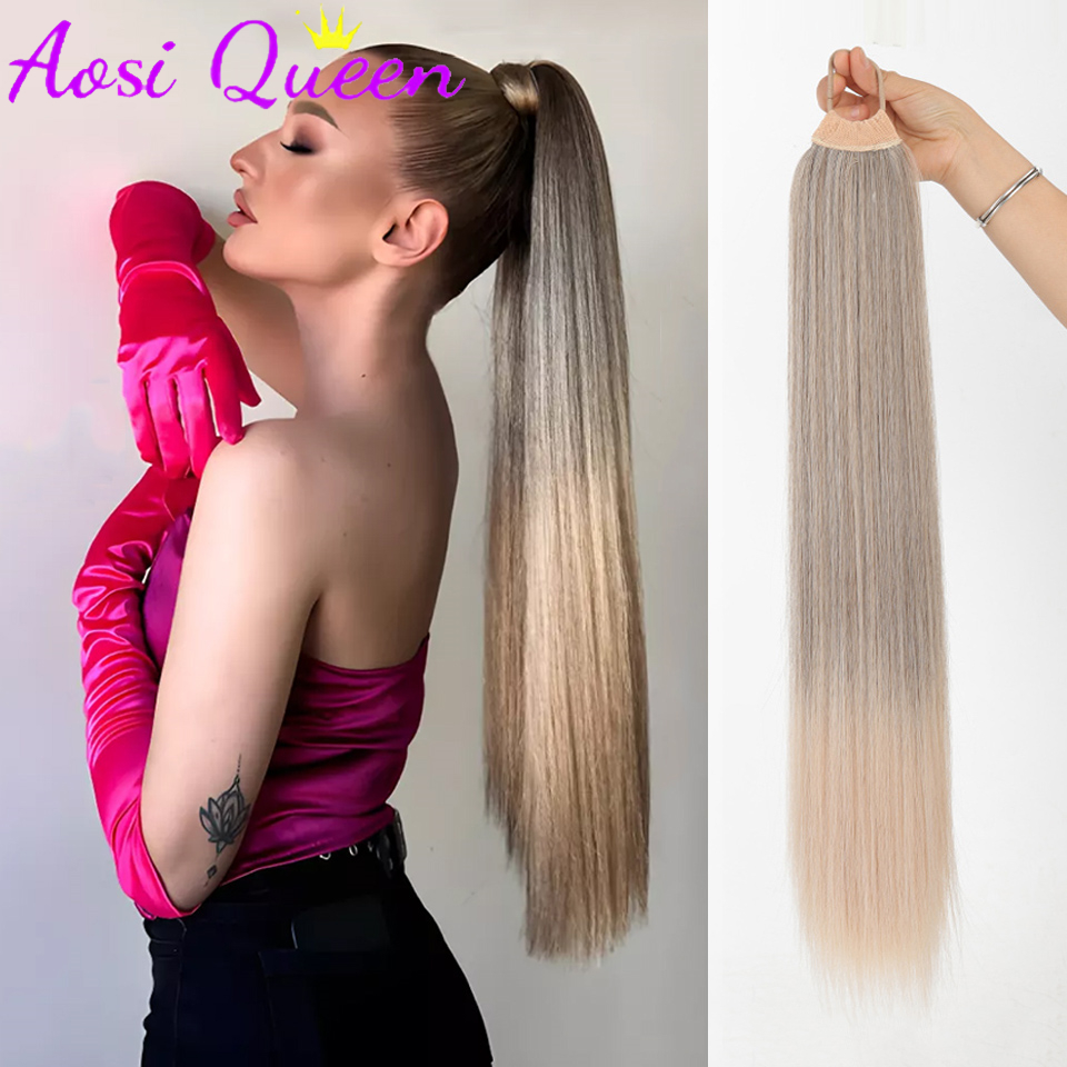AOSI  Wig Ponytail Female 2024 - Hair Band Elastic recensione e prezzo