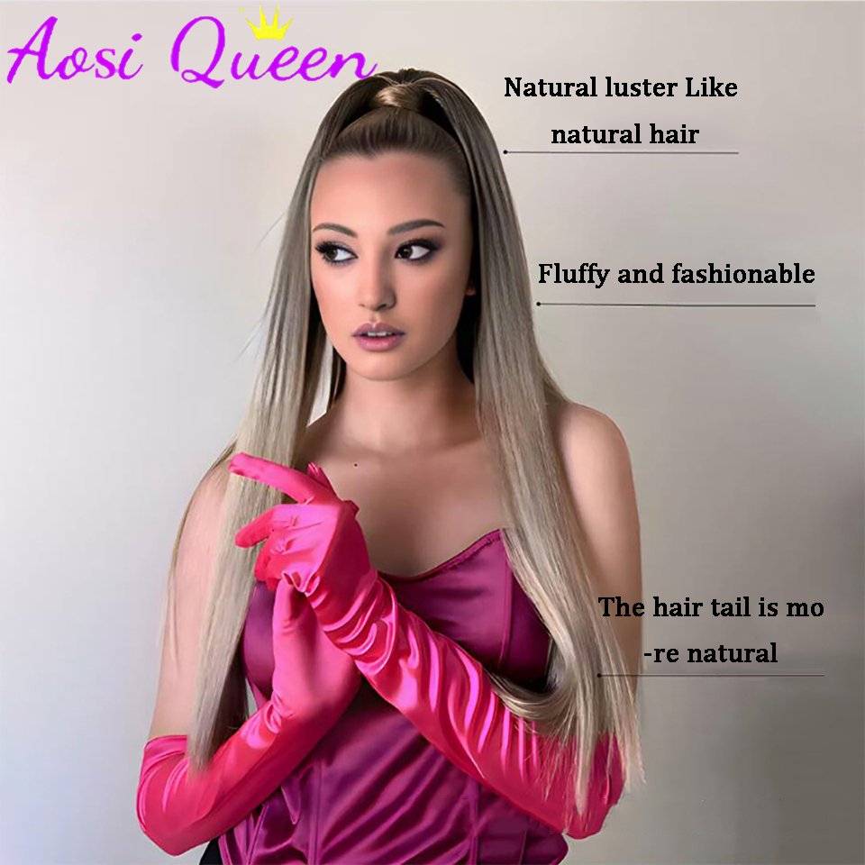 AOSI  Wig Ponytail Female 2024 - Hair Band Elastic recensione e prezzo