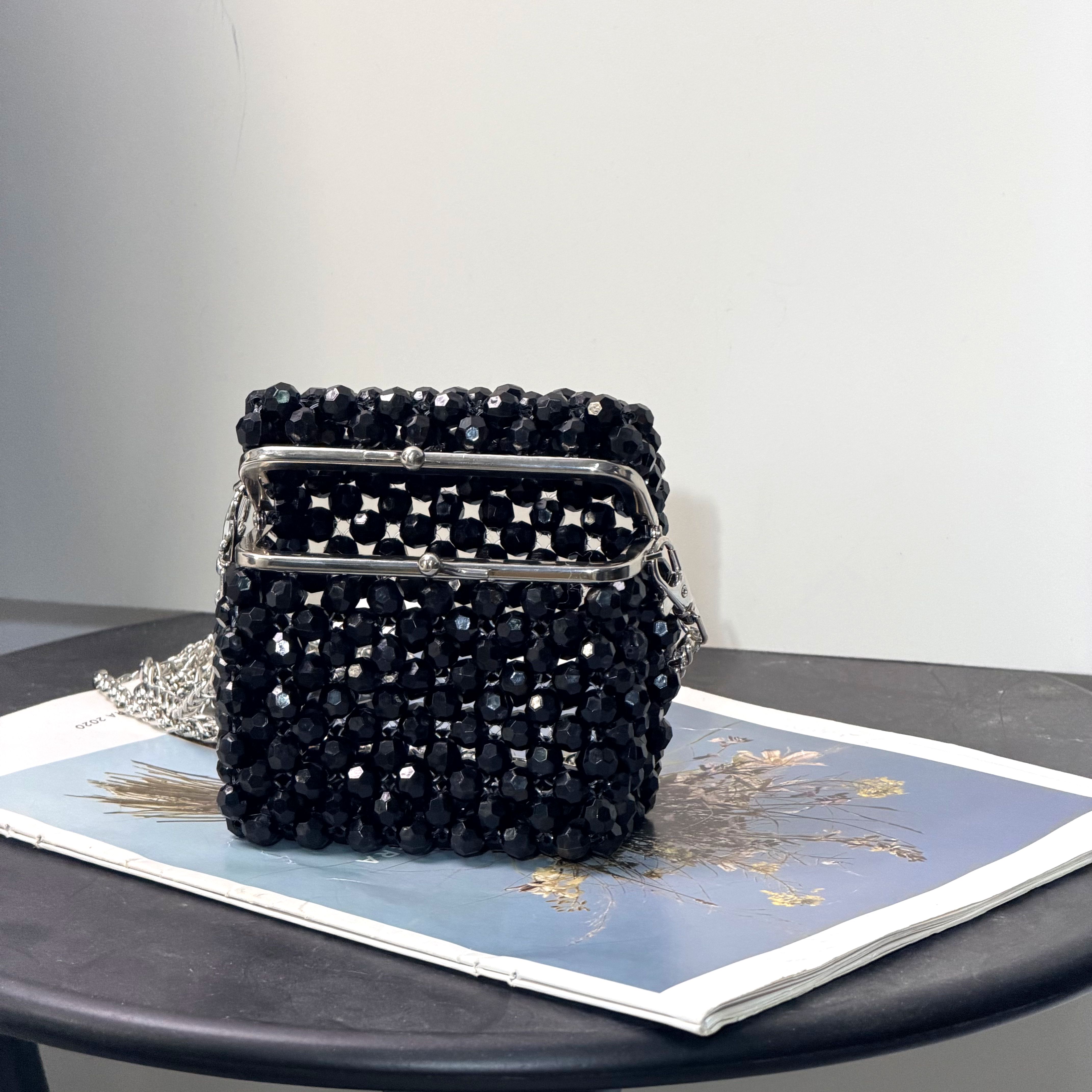 Vintage Black Beaded Clutch Ba - Women'S Accessories Purse recensione e prezzo