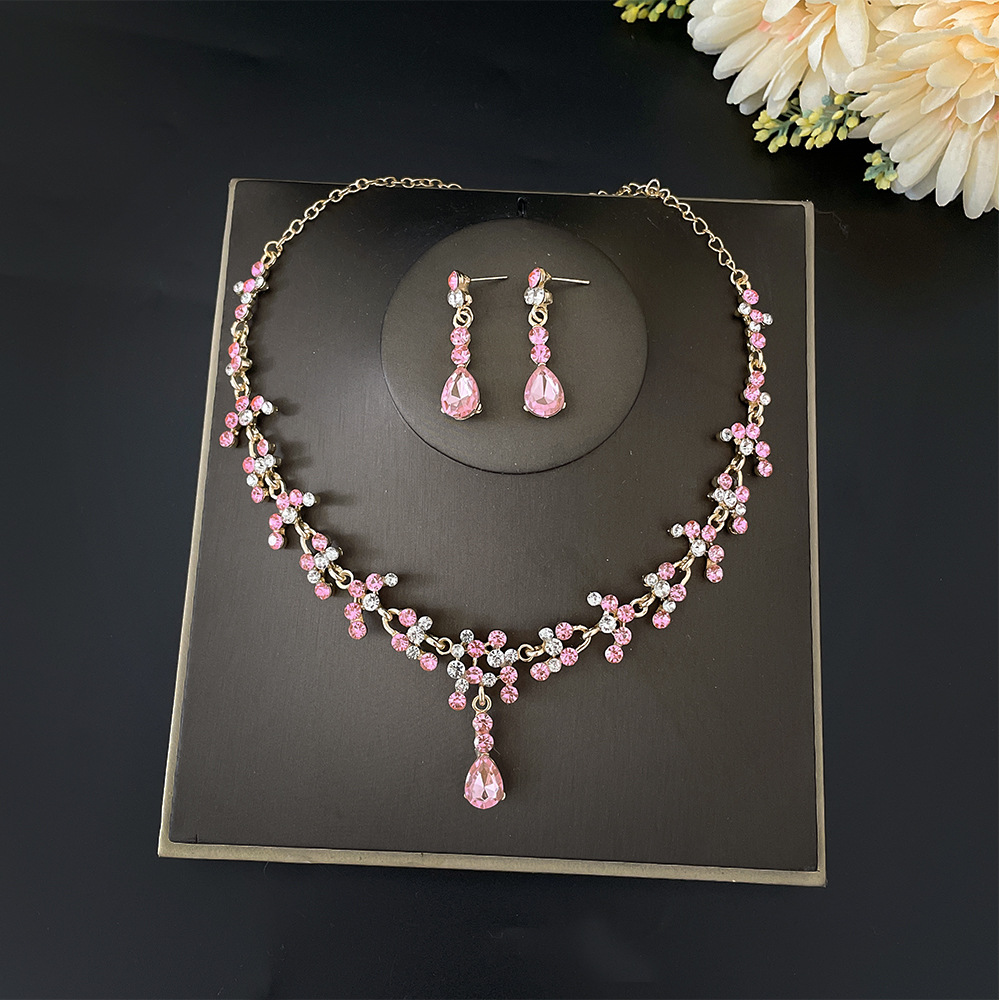 Baroque Pink Purple Crystal Br - Women Jewelry Accessories For Black Dress recensione e prezzo