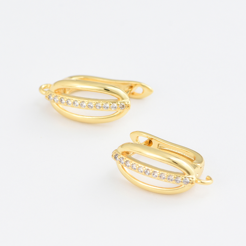 1 Pair 18K Gold Plated Brass C - Women Accessories For Hand recensione e prezzo