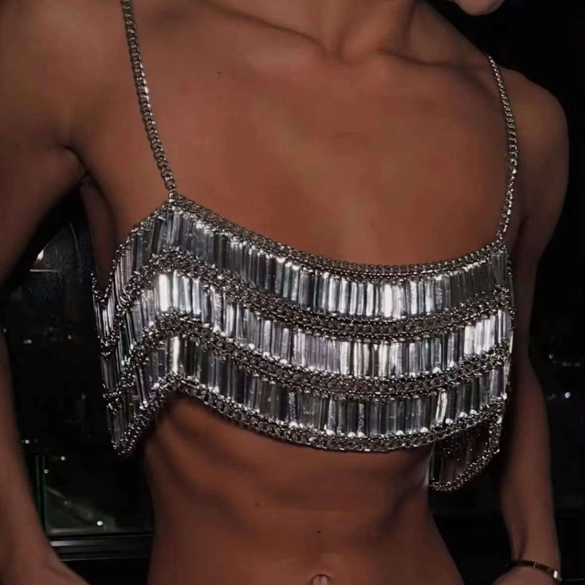 New Arrival Acrylic Sequins Ha - Layered Necklace Set recensione e prezzo