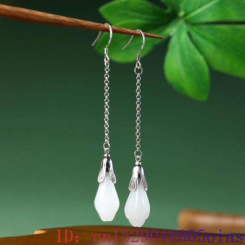 White Real Jade Flower Earring - Women'S Yellow Accessories recensione e prezzo