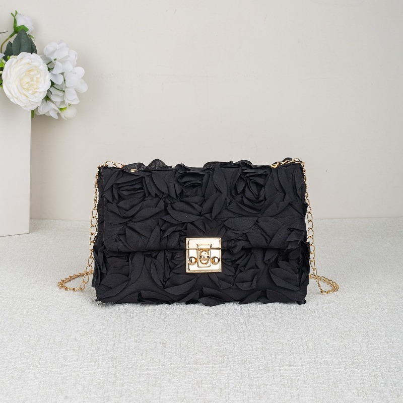 3D Rose Floral Satin Evening B - Women'S Accessories Purse recensione e prezzo