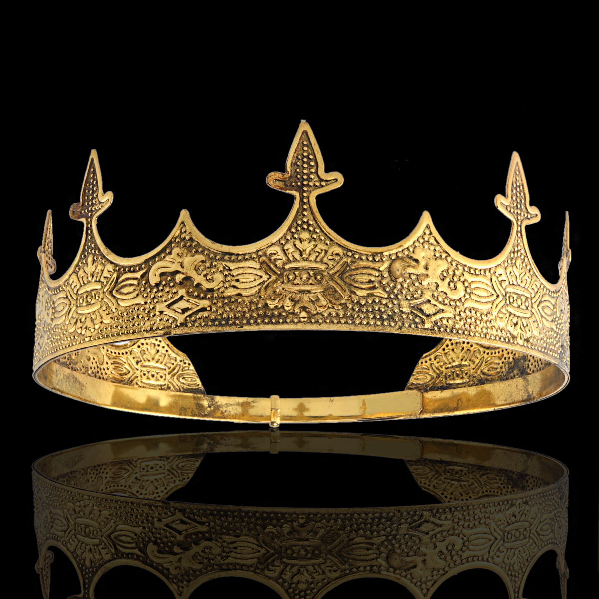 Tiara Vintage Gold King Crown  - Women'S Vintage Accessories recensione e prezzo