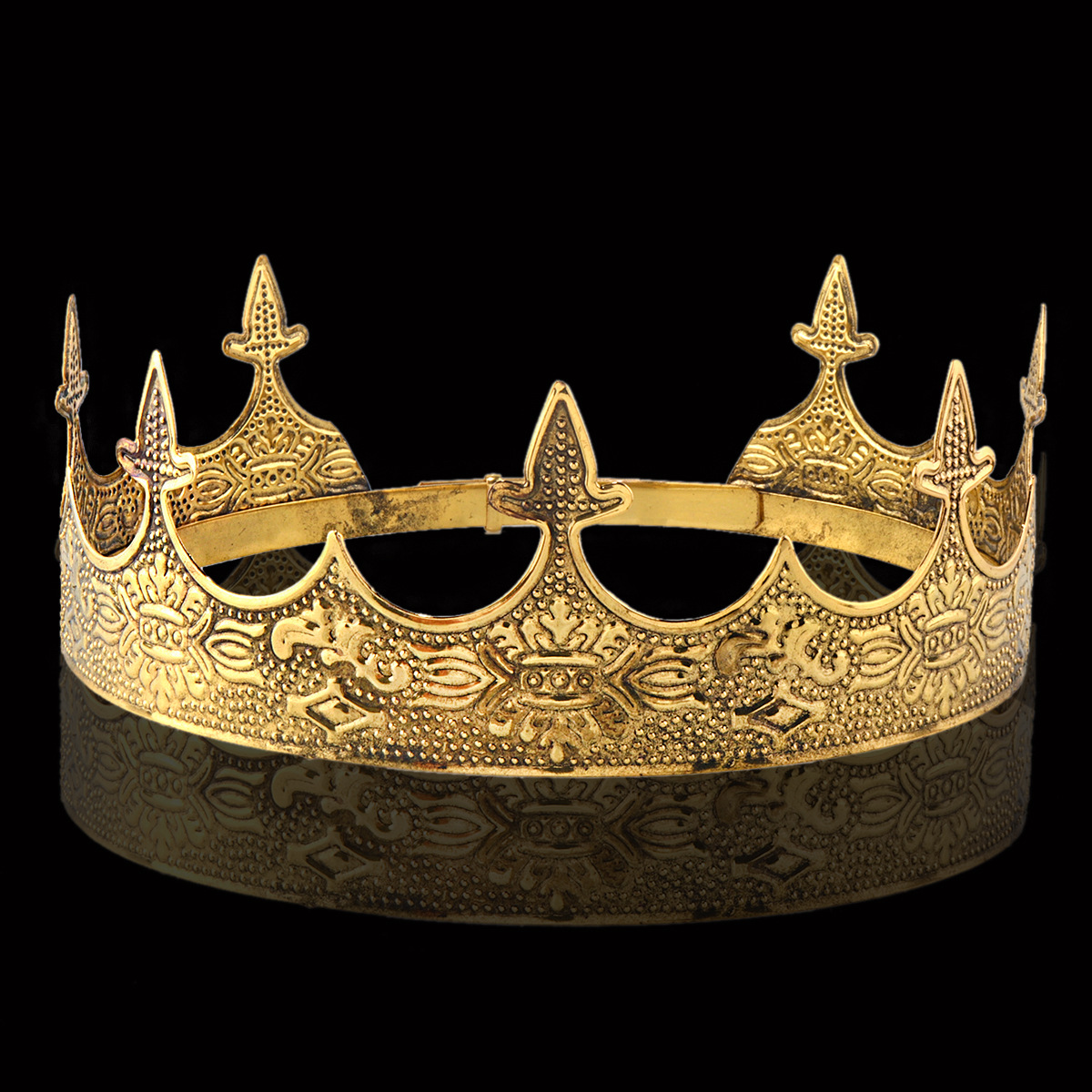 Tiara Vintage Gold King Crown  - Women'S Vintage Accessories recensione e prezzo