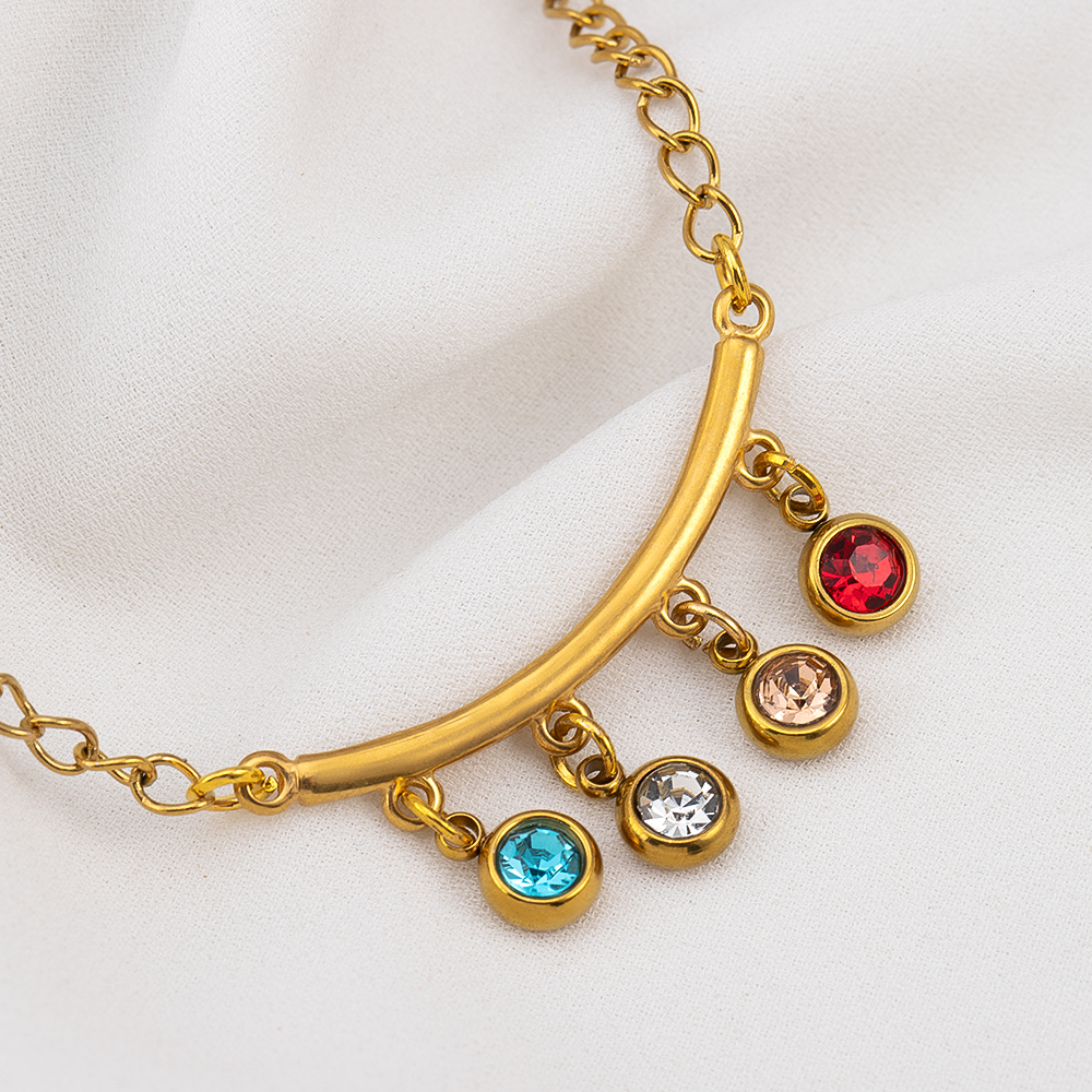 2 3 4 5 Loops Stainless Steel  - Layered Necklace Set recensione e prezzo