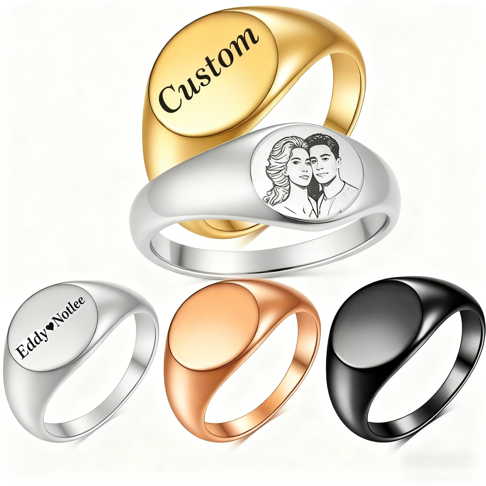 Custom Engraved Picture Logo N - Women Accessories Logo recensione e prezzo