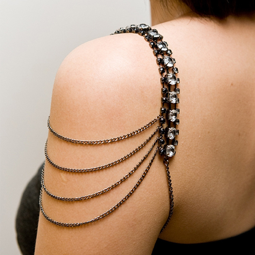Stonefans Black Layered Should - Women Jewelry Accessories For Black Dress recensione e prezzo