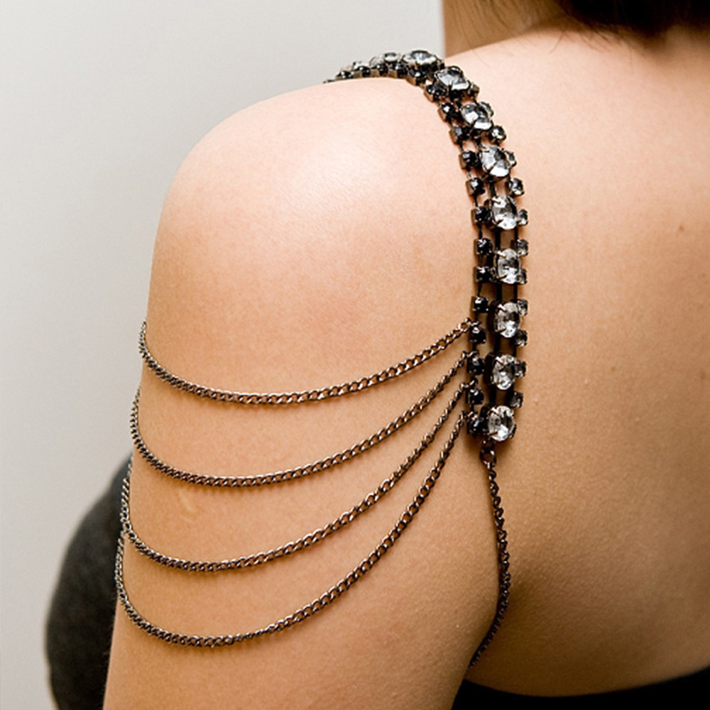 Stonefans Black Layered Should - Women Jewelry Accessories For Black Dress recensione e prezzo