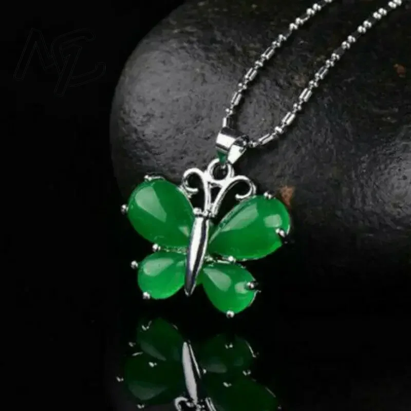 S925 Silver Green Jade Butterf - Women Accessories For Hand recensione e prezzo
