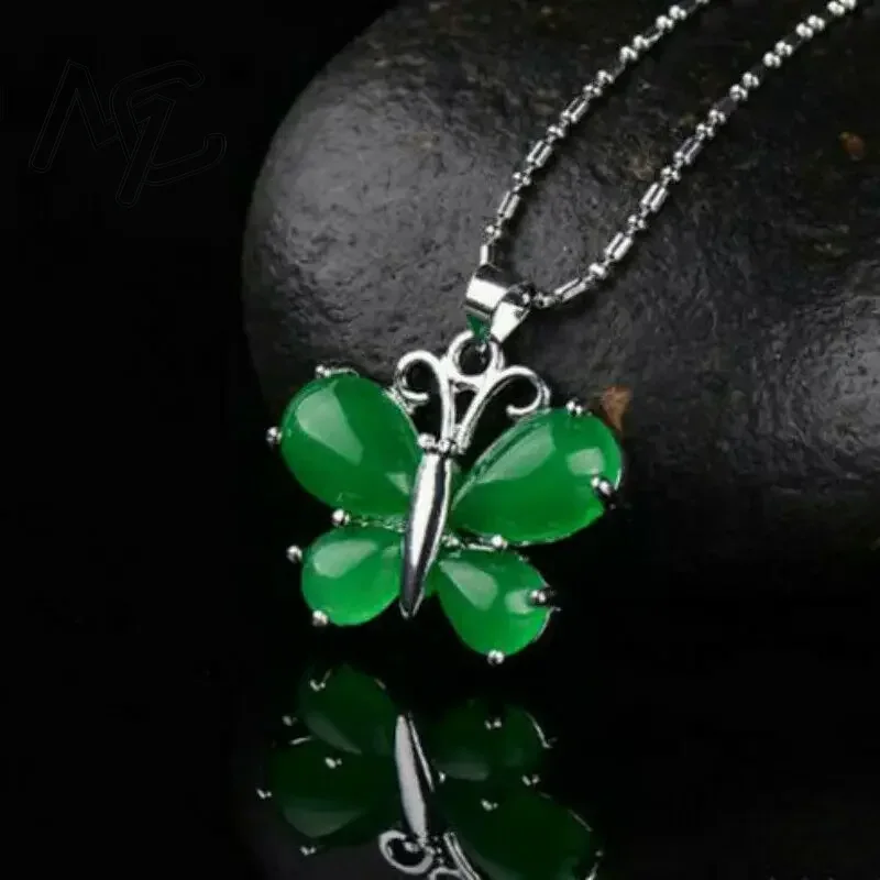 S925 Silver Green Jade Butterf - Women Accessories For Hand recensione e prezzo
