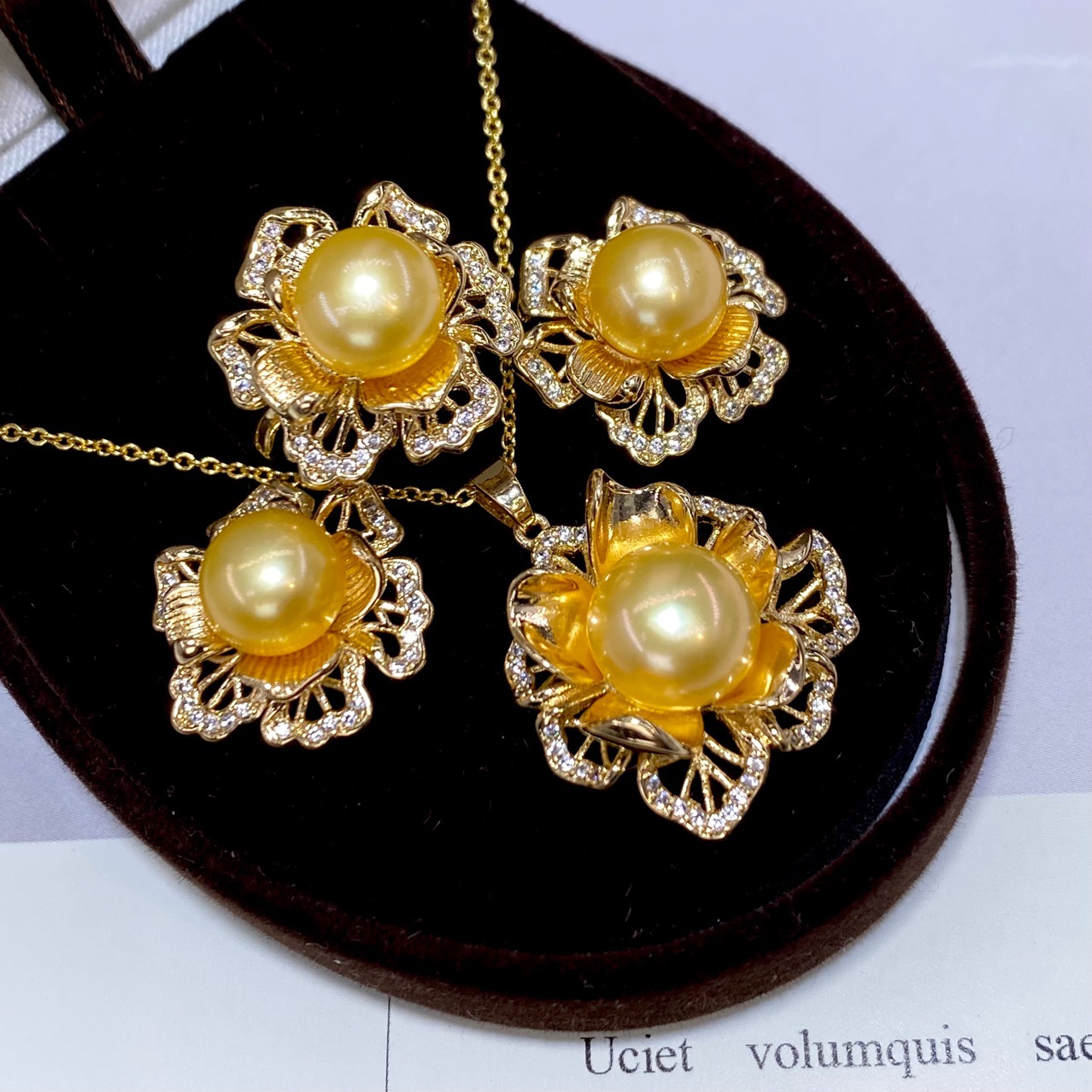 one Set freshwater pearl yello - Women'S Yellow Accessories recensione e prezzo