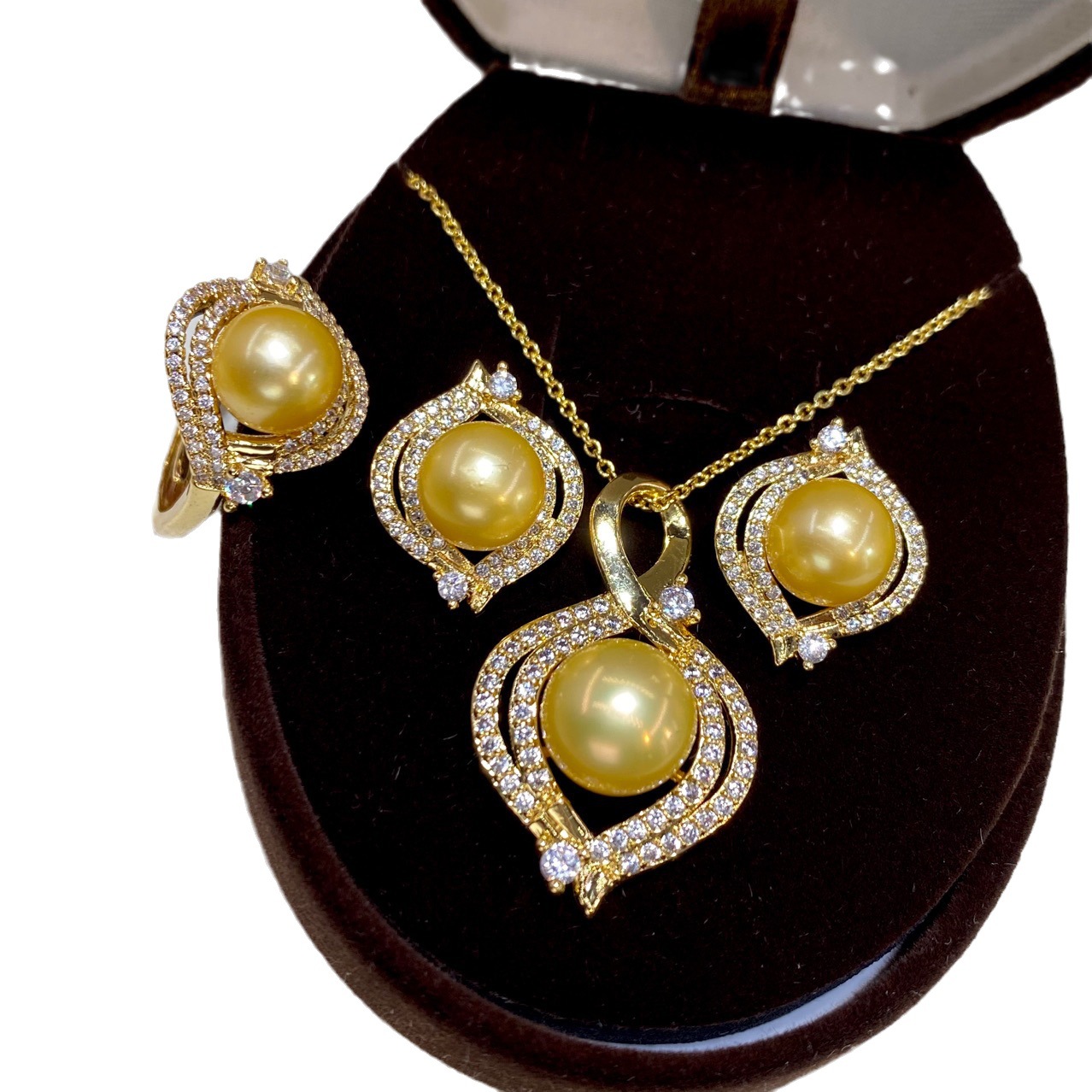 one Set freshwater pearl yello - Women'S Yellow Accessories recensione e prezzo