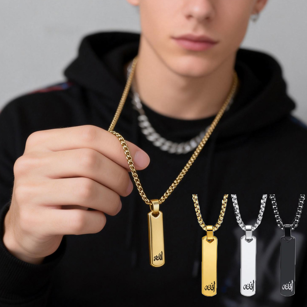 3D Bar Necklace, Cool Simple D - Layered Necklace Set recensione e prezzo