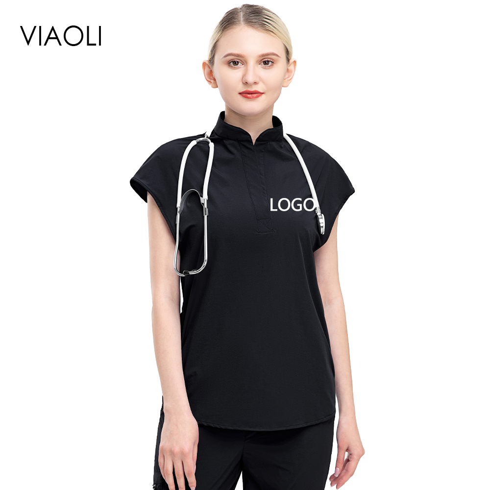 Women Slim Fit Scrubs Top Cust - Women Accessories Logo recensione e prezzo