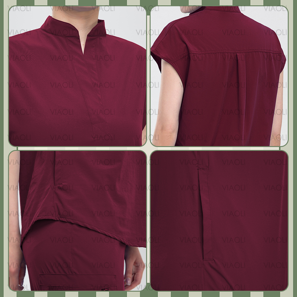 Women Slim Fit Scrubs Top Cust - Women Accessories Logo recensione e prezzo