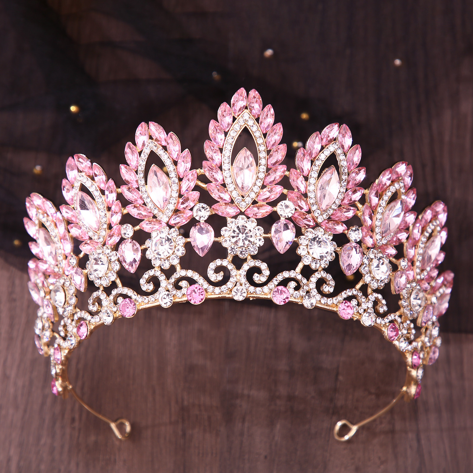 Royal Queen Pageant Crown Big  - Women Jewelry Accessories For Black Dress recensione e prezzo