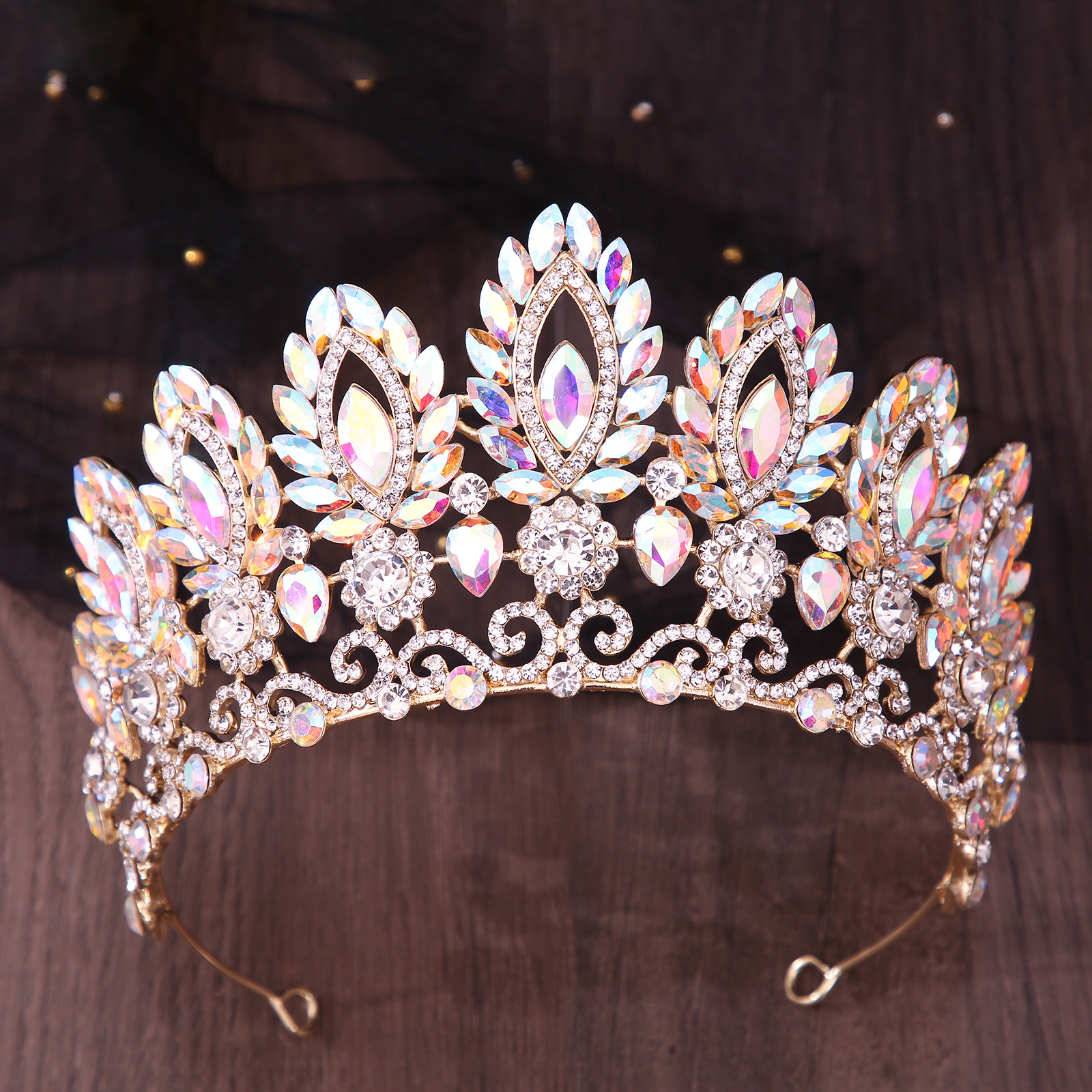Royal Queen Pageant Crown Big  - Women Jewelry Accessories For Black Dress recensione e prezzo