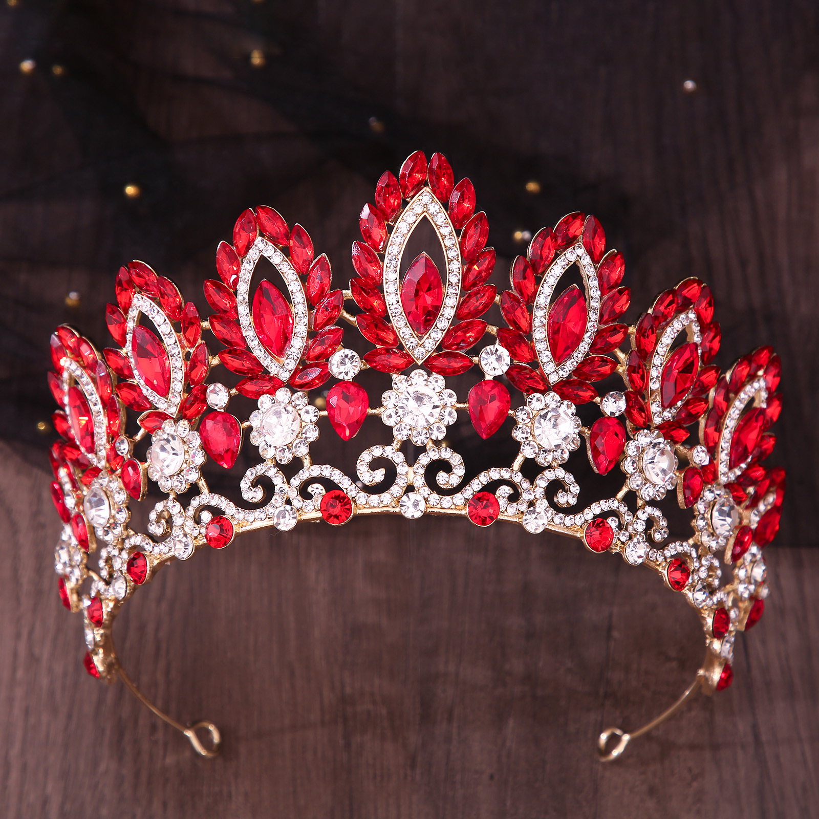 Royal Queen Pageant Crown Big  - Women Jewelry Accessories For Black Dress recensione e prezzo
