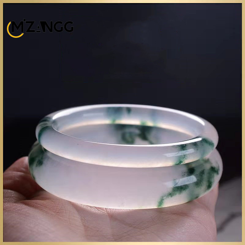 Natural Green Jadeite Bangle J - Women Accessories For Hand recensione e prezzo